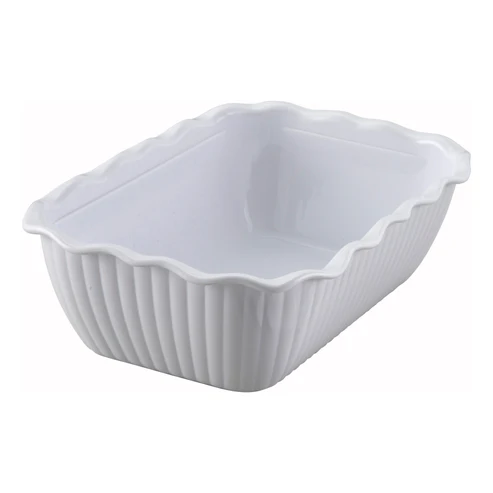 [CRK-10W] Deli Crock - 10 x 7 x 3, White
