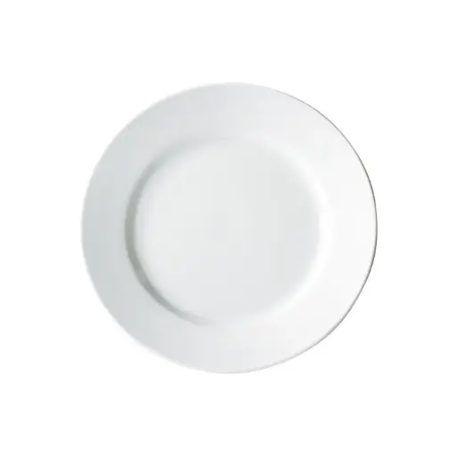 [BPR-14RE-SV1] Birkhall Plate with Rolled Edge, White Porcelain, 12 Pieces/Case / 14" Dia