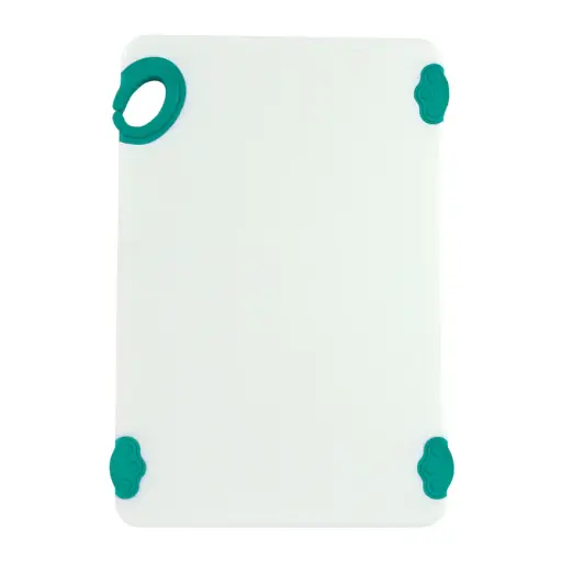 [CBN-1218GR-SV1] STATIK BOARD Cutting Boards, Colored - 12 x 18 / White/Green