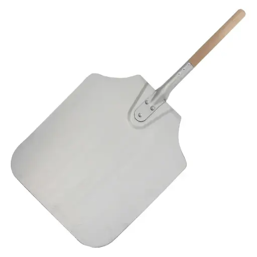 26" Long Aluminum Pizza Peel with Blade / 12" x 14"