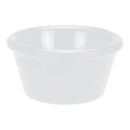 [RP-1W-SV1] Melamine Ramekin, Plain -  1-1/2 oz / white