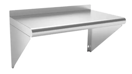 [WS14X30-SV1] L&J Stainless Steel Wall Shelf / 14" x 30"