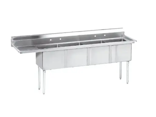 [LJ2424-4L-SV1] Four-Compartment Sink L&J / LJ2424-4L