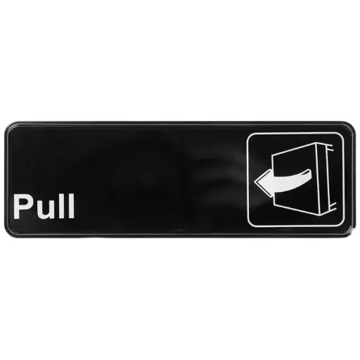 [SGN-302-SV1] Information Signs 3"x 9" / Pull