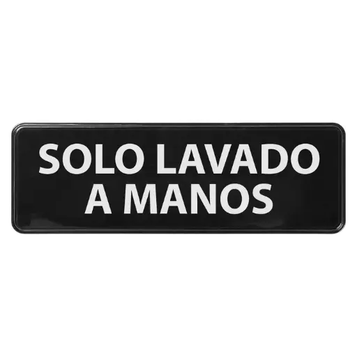 [SGN-366-SV1] Information Signs 3"x 9" / Spanish Hand wash only